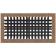 MSI VHT10X5 Supply Air Grille, Teak, 4-Way 10" x 5"