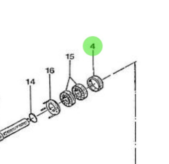 Nanni Diesel 970303672 - Sea Water Pump Guide for HE and N Series Engines