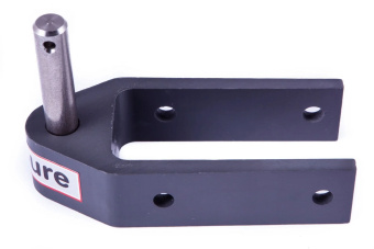SeaSure Rudder Gudgeons in Hard Black Anodised Aluminium, 25-54 mm
