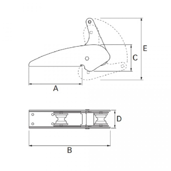 Quick FSBE440MH7301A0 - BOW ROLLER L440 MOD.1 INOX