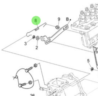 Nanni Diesel 970314941 - Speed Governor Overload Spring for N4 Engines