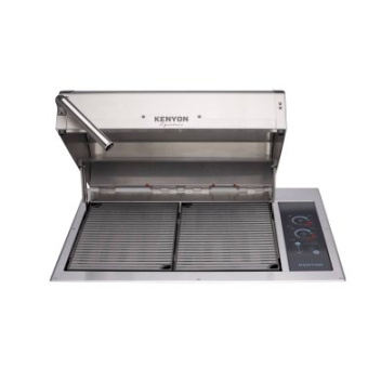 Kenyon B70429WCF-WHITE - Texan Signature Grill Lid Electric Grill Carbon White Integrated LED Handle