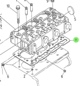 Nanni Diesel 970315017 - Cylinder Head Gasket for N3.30 Engines