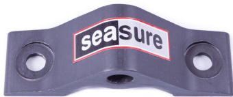 SeaSure 18.12 2-Hole Transom Gudgeon with Carbon Bush, 8 mm Pin Hole, 6 mm Fixing Holes