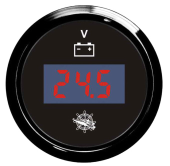 Osculati Digital Voltmeters 8–32V, Ø57 mm