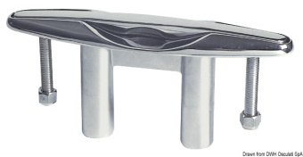 Osculati 40.136.02 - Push-up cleat mirror-polished AISI316 217/203 mm