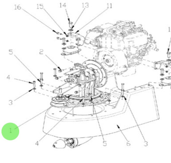 Nanni Diesel 970311217 - Sail Drive Transmission R 2.52 for N2 and N3 Sail Drive Engines