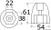 Osculati 43.966.50 - Zinc Ogive Anode For Bravo III