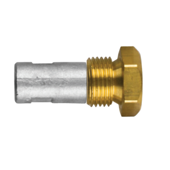 Tecnoseal 02061T - Volkswagen Marine Pencil Anode Ø 14 L. 20 Complete With Brass Plug Th. 18x1,5