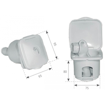 Ceredi Giovanni PVC Holder For Top Line Shower Head