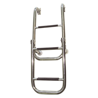 Lalizas 70146 - Folding Ladder 1+2 Steps Stainless Steel 316 Ø25mm 305x810mm