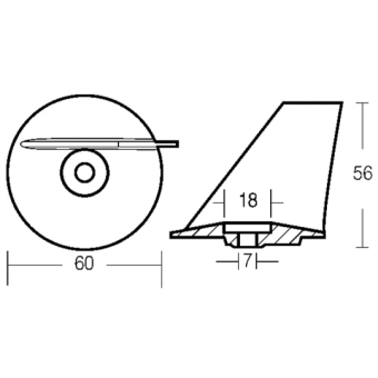 E. Polipodio Zinc Fin For Mega 20/50 HP Engine