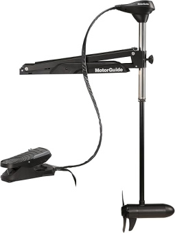 MotorGuide X3 Freshwater Bow Mount Trolling Motor — Cable Steer, Foot-Control — 45-Inch Shaft, 55-Pound Peak Thrust — Digital Power Management