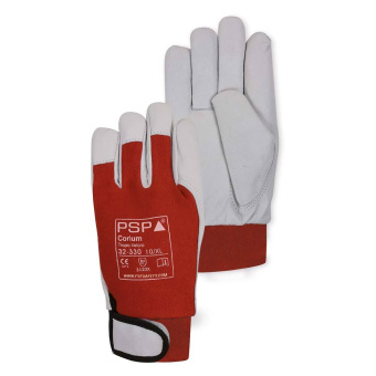 PSP Glove 32-330 Corium Tropic Velcro Red Goat Leather Work Gloves