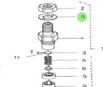 Nanni Diesel 970310387 - Washer for Injection Nozzles and Nozzle Holder