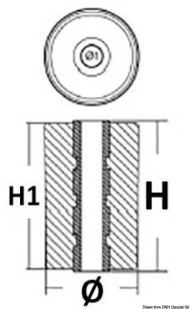 Osculati 43.233.01 - Anodo In Alluminio Per Scarico Volvo DPH/DPR