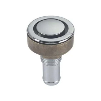 Foresti & Suardi 242C.L - Stright Tank Air Vent for Hose Ø 22 mm Brass