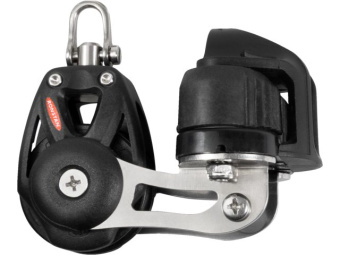 Ronstan RF48120 - Single Block with Cleat and Swivel Shackle