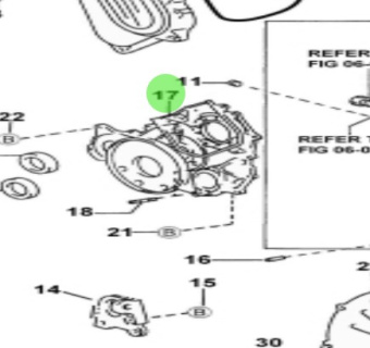 Nanni Diesel 970312583 - Timing Gear Cover No. 2 for T6 Series Engines