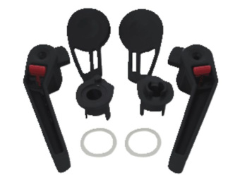 Lewmar 361680992 - Handle Kit Large Black For Flush 3G Hatches