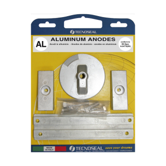 Tecnoseal KITVERADO4/AL - Mercury Anode Kit Verado 4 Aluminium With Hardware