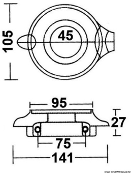 Osculati 43.532.11 - Magnesium Collar Anode Volvo Ø 107 mm