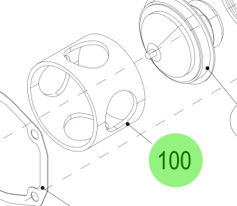 Steyr 2178946-0 - Thermostat Spacer and Retainer