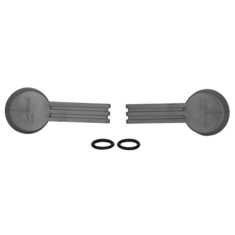 Goiot Cristal Plastic Pair Of Outside Handles, Without Mounting Kit