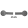 Goiot Cristal Plastic Pair Of Outside Handles, Without Mounting Kit