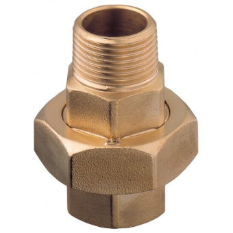 Guidi Brass Union M-F BSP, Tapered Seat with O-Ring