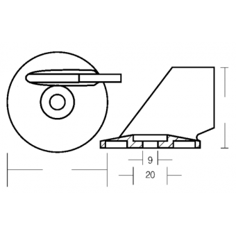 Tecnoseal Zinc Fin For 25/50 HP Engine