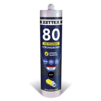Zettex MS 80 Strongbond Adhesive - Black, 290 ml