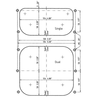 SeaStar Dual Action Top Mount Control A80, Standard