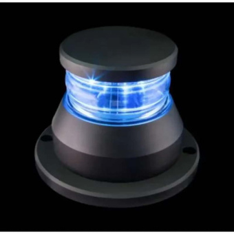 Lopolight 200-060-B - Navigation Light 360° Blue Strobe 300cd (Black), Horizontal Mount, 0.7m
