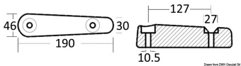 Arneson Aluminium Transmission Anode 210 g - Osculati 43.651.03