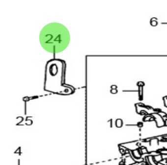 Nanni Diesel 970313958 - Engine Hanger No. 1 for T4 Series Engines