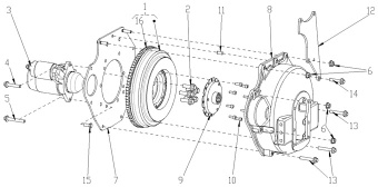 Nanni Diesel 970313515 - PLATE,REAR END for N2.10/N2.14