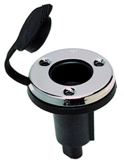 Perko 1045P00DP - 1045 Round Base 0° 2-Pin Chrome-Black