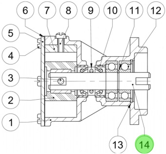 Jabsco 29477-0020 - 020 Spare Shaft