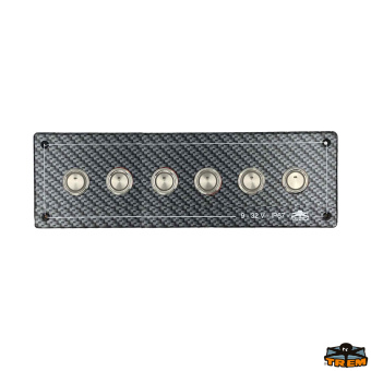 Trem L0680506 - Horizontal Electrical Panel With Prewired Circuit Breaker 1 Button 5 Switches