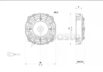 Webasto 62080137S1A - Fan Assembly 12V D170 VA22-AP7/C-50S PK (ex. 080137.1)