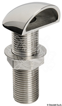 Osculati AISI 316 Stainless Steel Faired Scupper Vent, Fully Threaded – 1/2" to 2"