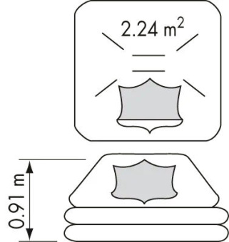 Plastimo 70563 - Cruiser ORC 6P Liferaft Insul FL. Val WSP