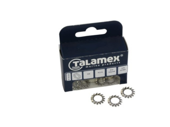 Talamex Stainless Steel AISI 316 Toothed Spring Washer M5 (120 pcs)