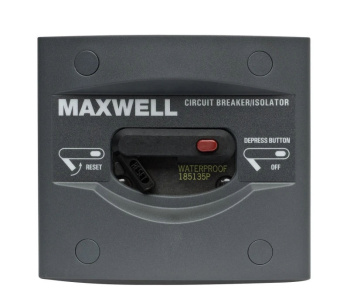 Maxwell P102903 70 Amp 12V/24V Circuit Breaker/ Isolator Panel