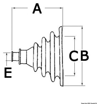 Osculati 03.415.01 - Openable Fairlead Bellow Ø External 107 mm