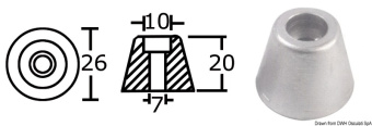 Osculati 43.070.21 - Aluminium Spare Anode Orig. Ref. 61180