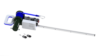 Hurley H3O+ Davit W/Electric Winch - Black