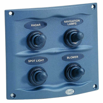 Hella Marine 8HG 998 514-041 - 4 Way Compact Switch Panel - Grey