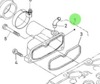 Nanni Diesel 970313453 - Intake Manifold Assembly for N2.14 Engines